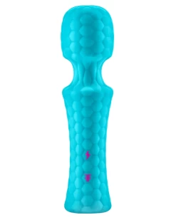 FemmeFunn Ultra Mini Wand Silicone Vibrator - Teal