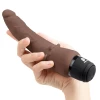 Powercocks Slim 7 Inch Realistic Vibrating Dildo - Chocolate