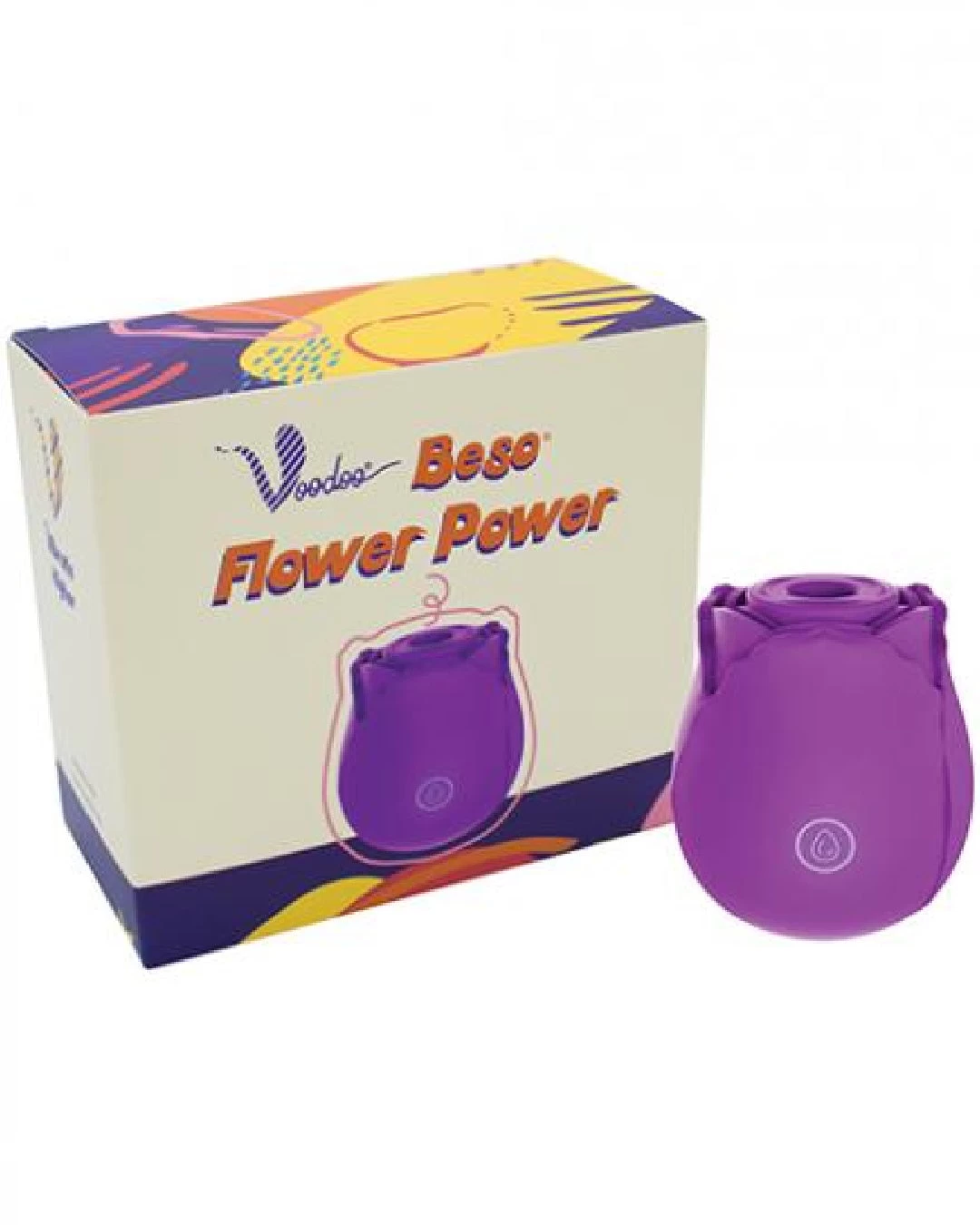 Voodoo The Rose Clitoral Pressure Wave Vibe - Purple - Image 2