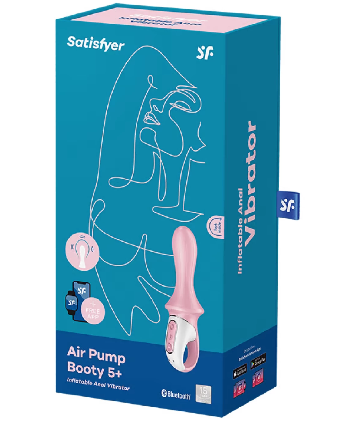 Satisfyer Air Pump Inflatable Textured G-Spot Or Prostate Vibrator - Image 2