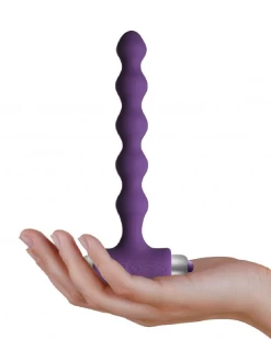 Rocks Off Petite Sensations Pearls String Vibrating Anal Beads - Purple