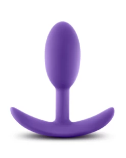 Blush Luxe Small Wearable Silicone Vibra Slim Plug - Purple