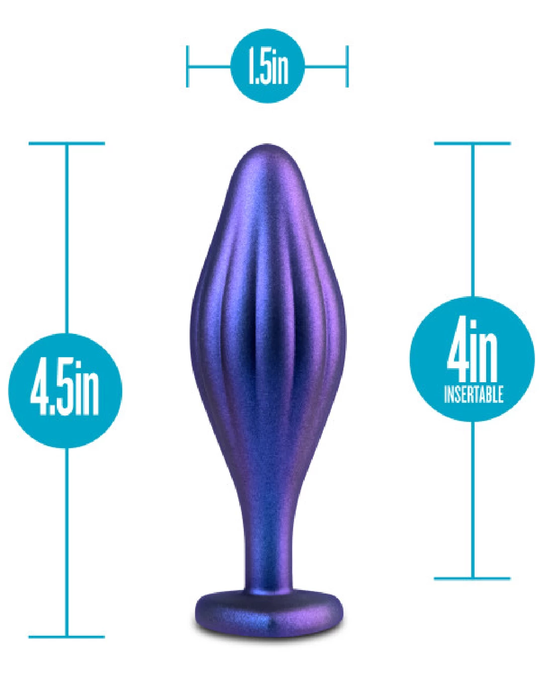 Blush Matrix Wavy Bling Butt Plug With Sparkly Heart Base - Image 4