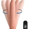 Big Shot 9" Rotating Twirling Vibrating Silicone Dildo