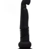 The Velvet Thruster Teddy Powerful Thrusting G-Spot Dildo- Beautiful Black