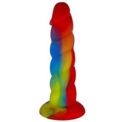 7" Loli Suction Cup Silicone Dildo - Fruit Punch