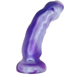 6" Solaris Dual Density Silicone Dildo - Amethyst