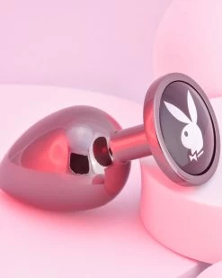 Playboy Bunny Logo Large Metal Butt Plug