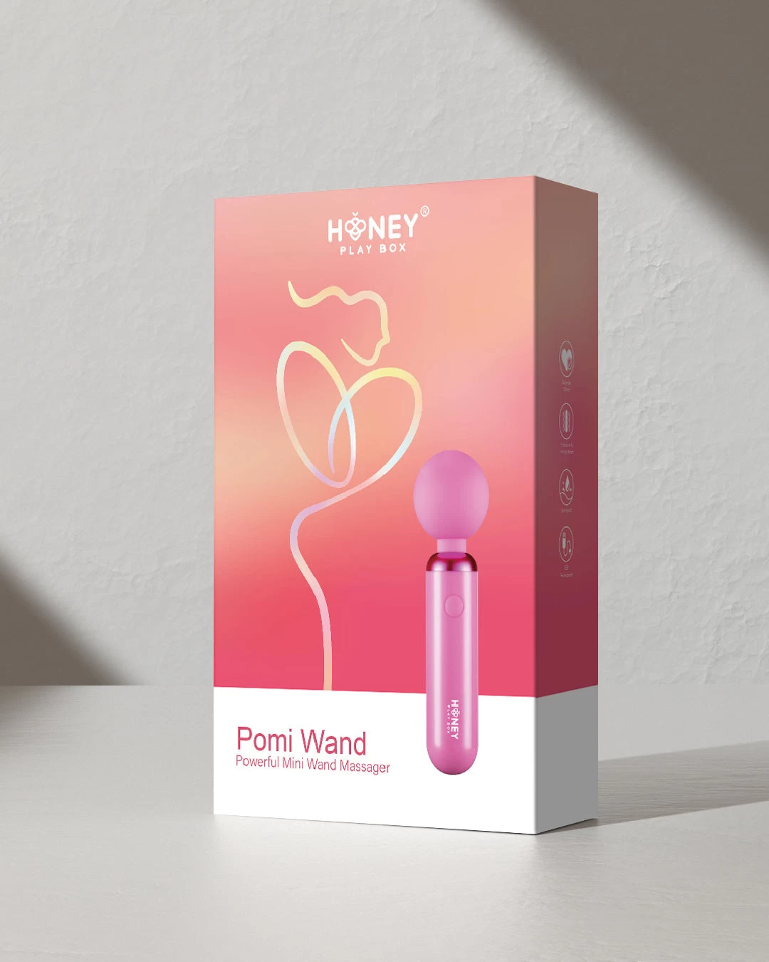 Pomi Petite Clitoral Wand Vibrator - Pink - Image 3