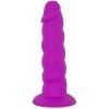 6" Loli Suction Cup Silicone Dildo - Purple