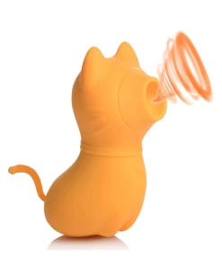 XR Brands Sucky Kitty Orange Cat Air Pulsation Clitoral Stimulator