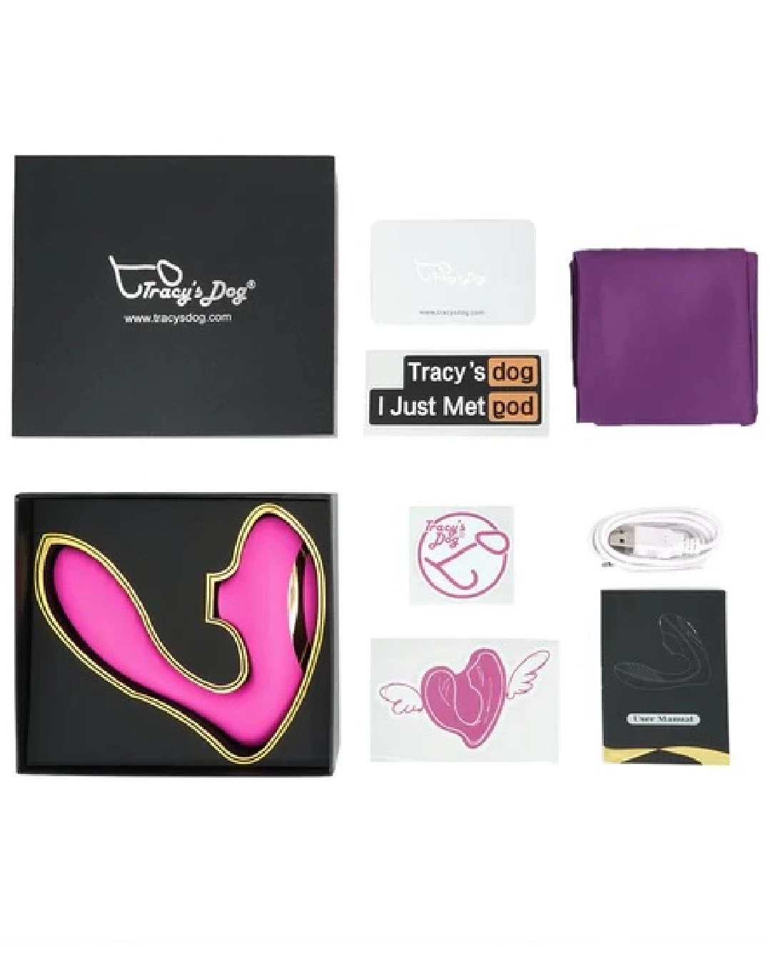 Tracy's Dog OG Pink Clitoral Air Pulsation & G-Spot Vibrator - Image 3