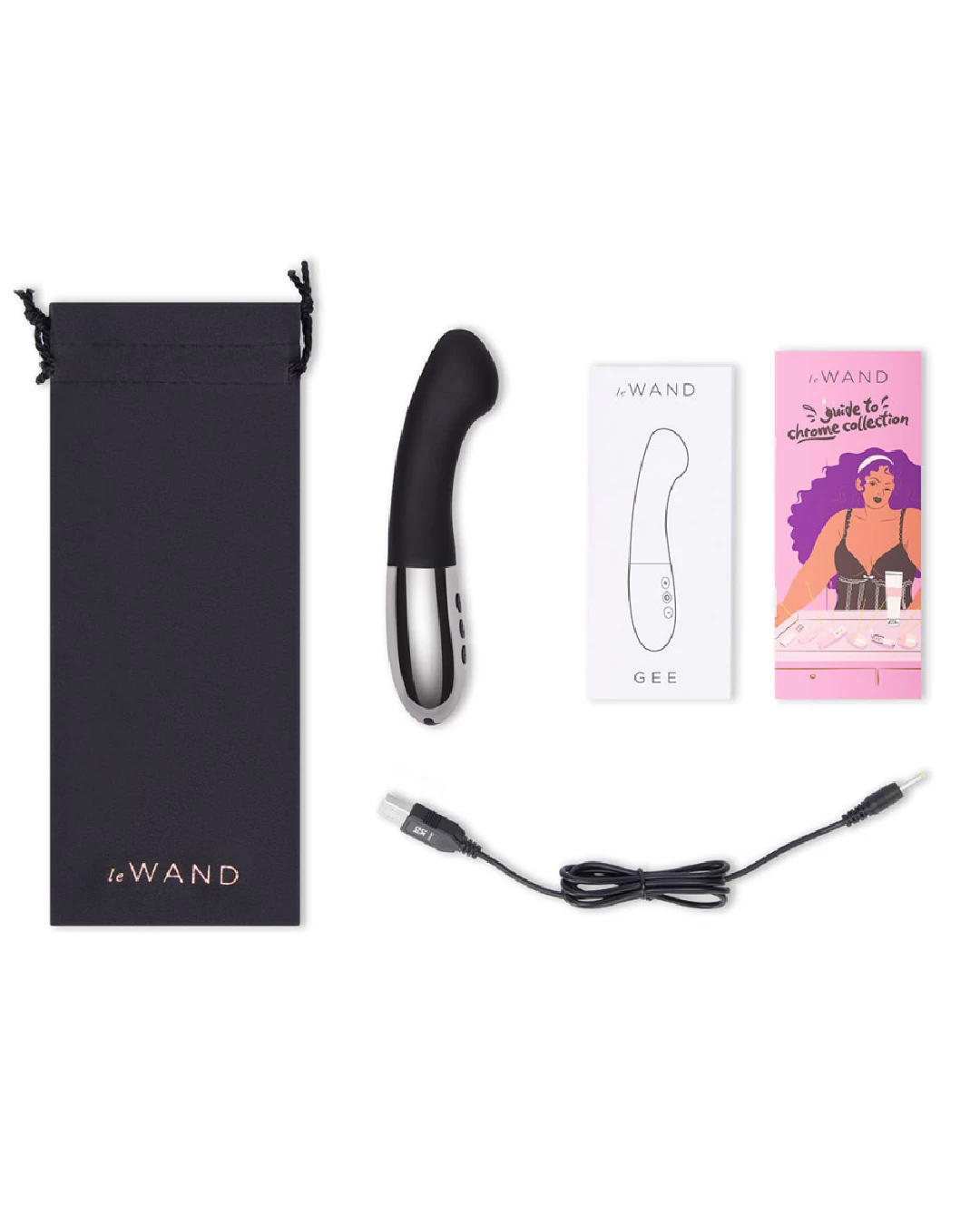 Le Wand Gee Powerful G-Spot Targeting Vibrator - Black - Image 4