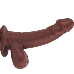 5" Goodfella Platinum Silicone Dildo - Chocolate