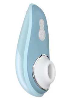 Womanizer Liberty Pleasure Air Travel Sized Clitoral Stimulator - Powder Blue