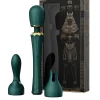 Zalo Kyro Powerful Wand Vibrator With G-Spot Attachment - Green