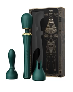 Zalo Kyro Powerful Wand Vibrator With G-Spot Attachment - Green