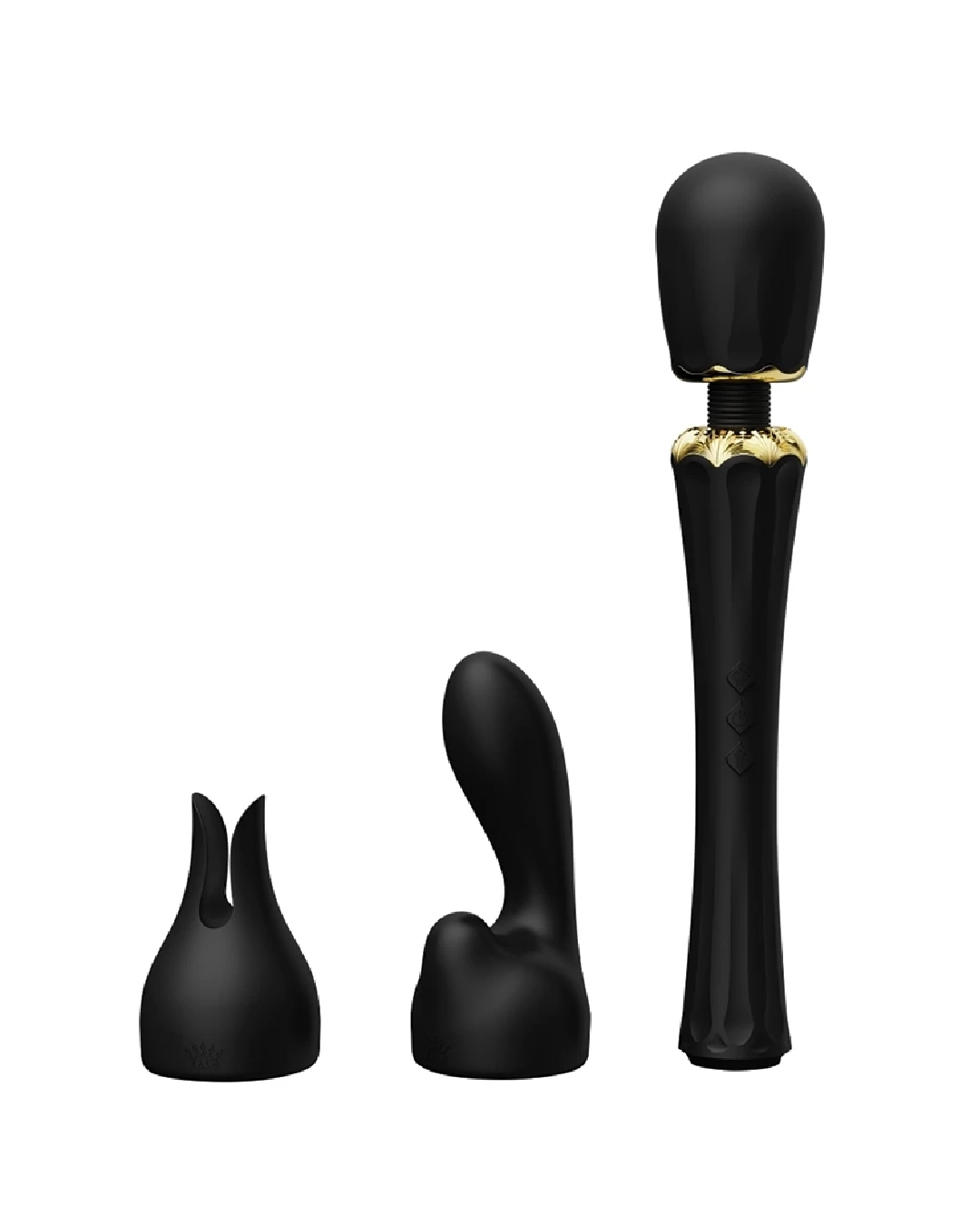 Zalo Kyro Powerful Wand Vibrator With G-Spot Attachment - Black - Image 3
