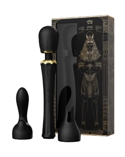 Zalo Kyro Powerful Wand Vibrator With G-Spot Attachment - Black
