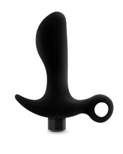 Blush Anal Adventures Vibrating Silicone Prostate Massager With Loop