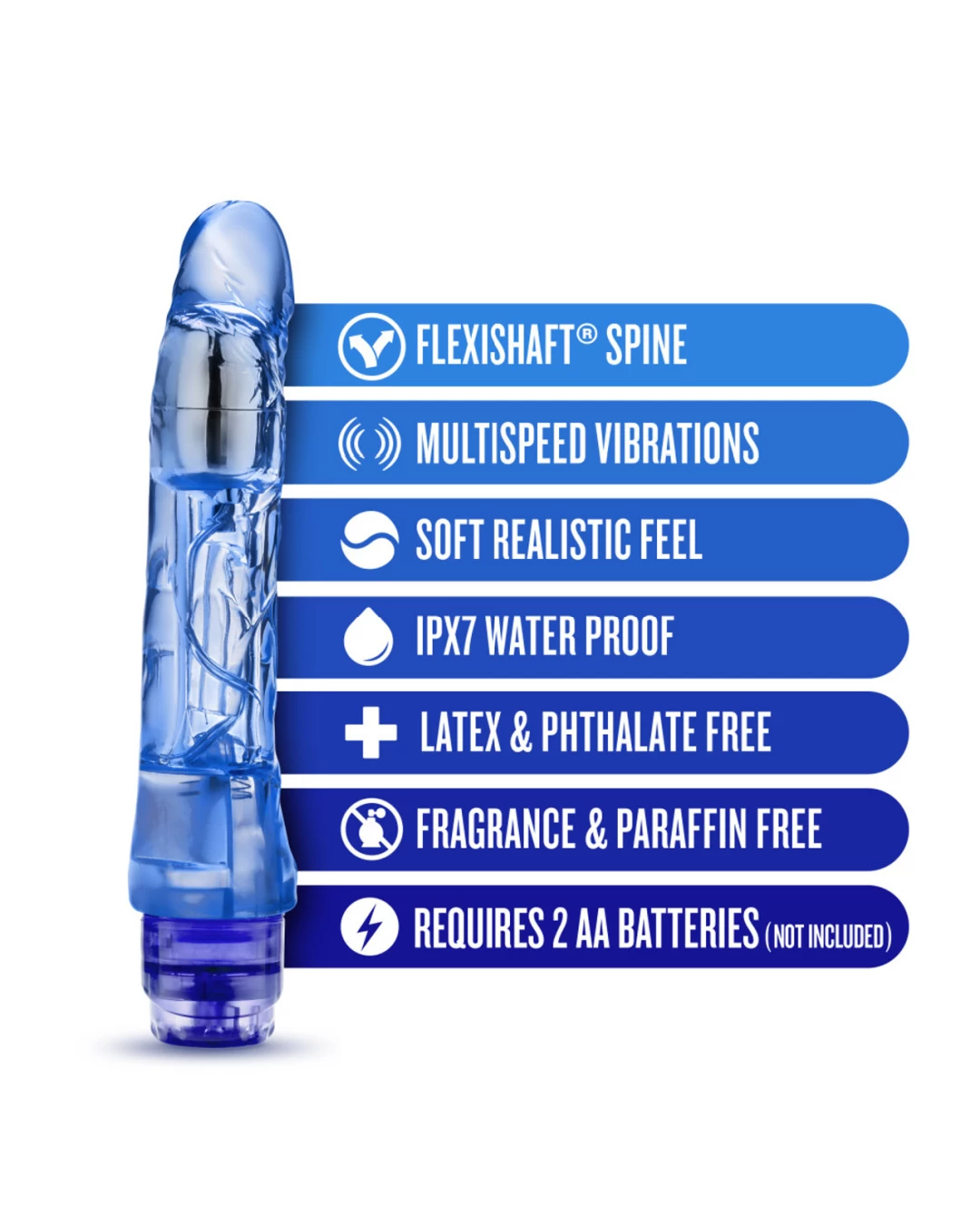 Blush Mambo Realistic Vibrator - Various Colors - Image 4