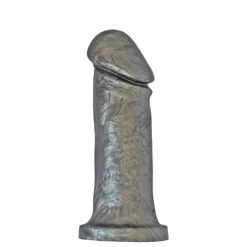 6" Adam Silicone Dildo - Pearlescent - Gray