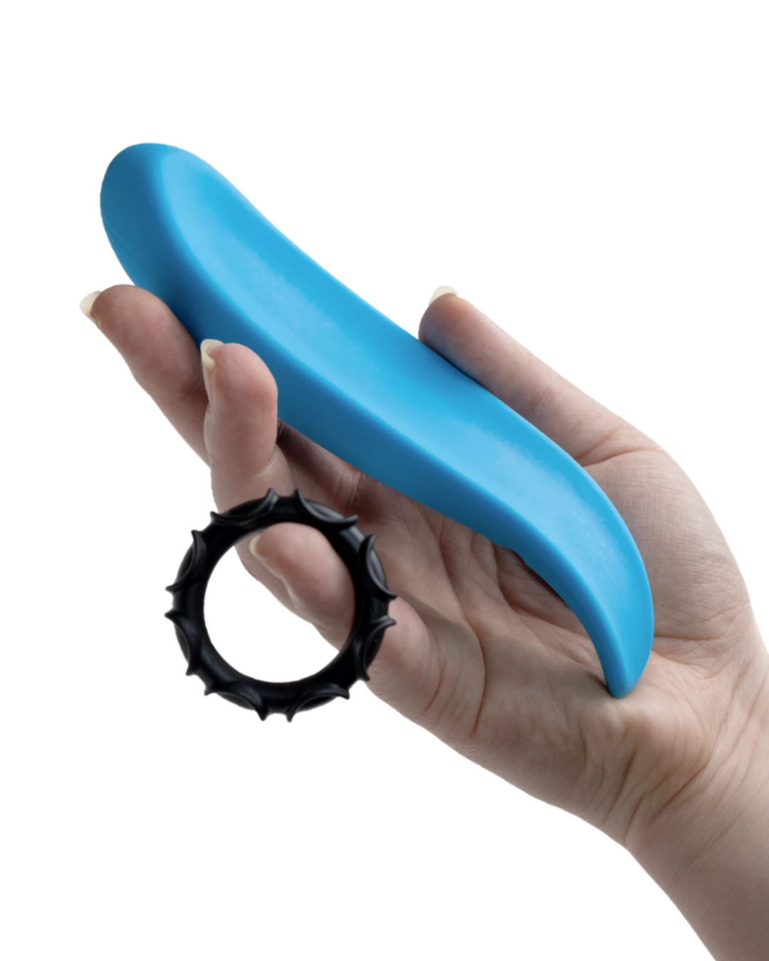 LuvSlide Vibrating Penis Enhancer For Couples (with Remote) - Blue