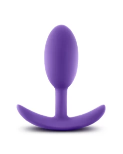 Blush Luxe Medium Wearable Silicone Vibra Slim Plug - Purple