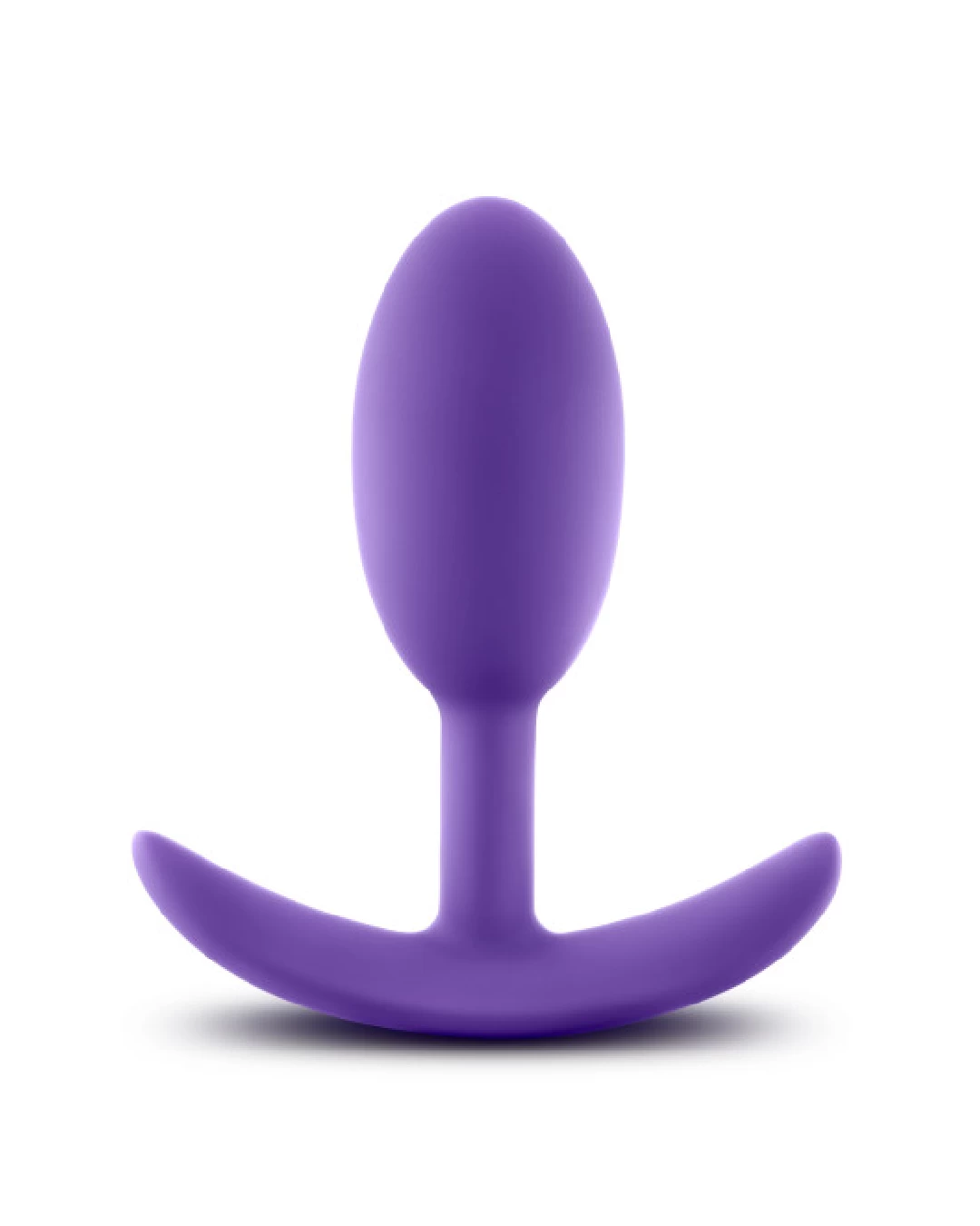 Blush Luxe Medium Wearable Silicone Vibra Slim Plug - Purple