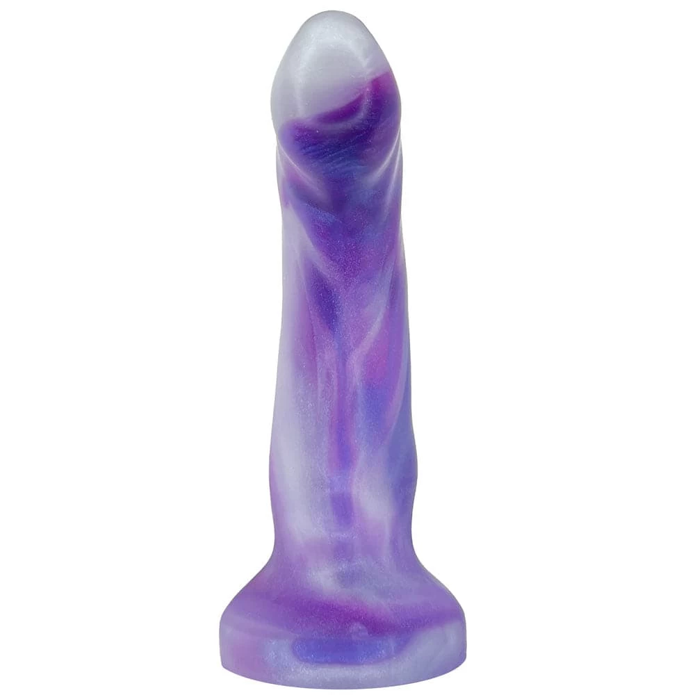 7" Pegasus Dual Density Silicone Dildo - Amethyst - Image 2