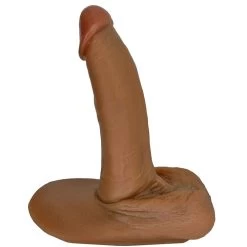 6" Ryder Realistic Dual Density Pack And Play Dildo - Caramel