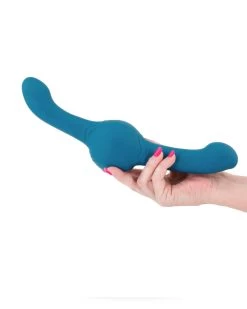 NS Novelties Tsunami Thrusting Shaking Gyrating Double Ended Vibrating Dildo With Remote