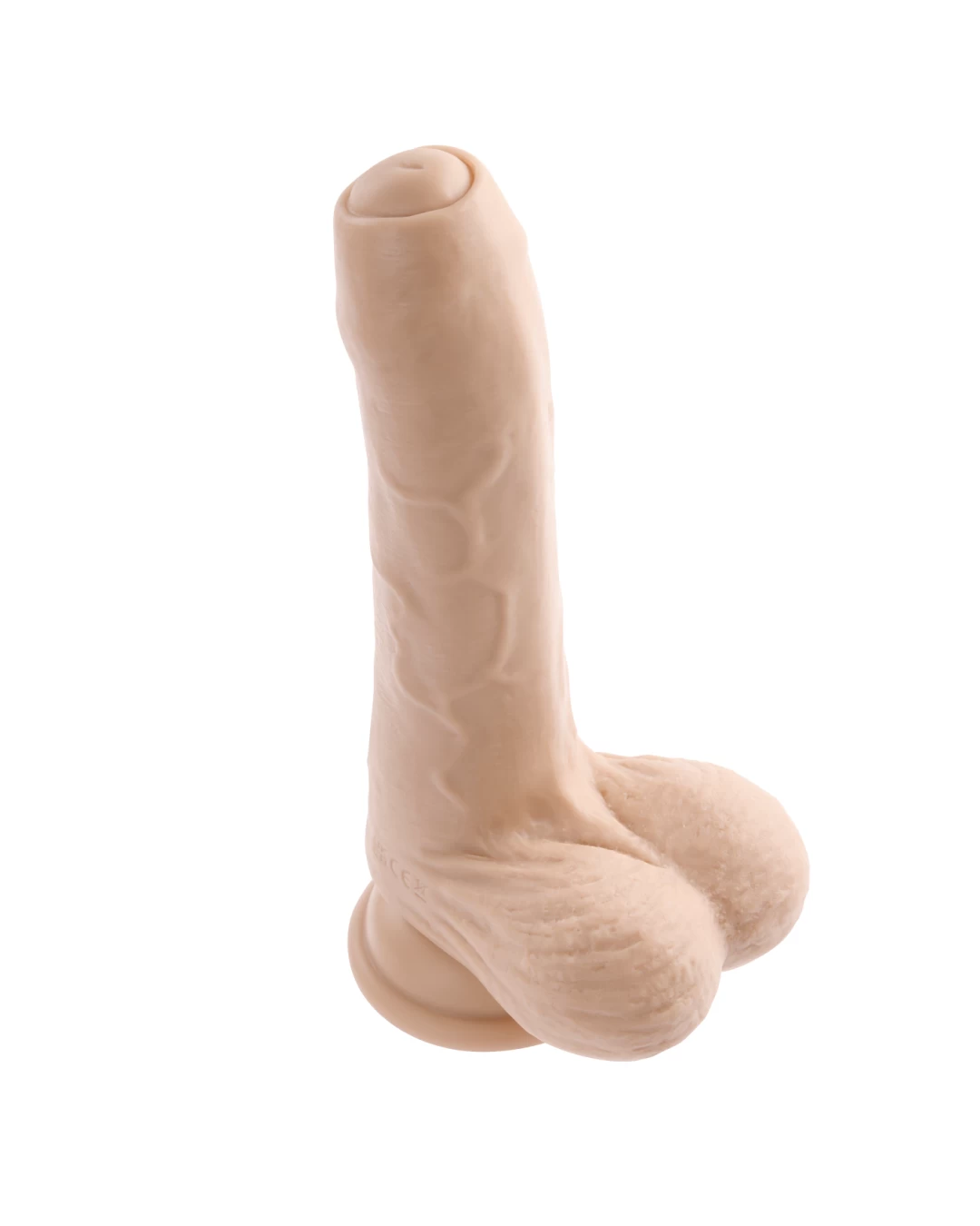 Peek A Book Uncut Vibrating 8" Silicone Vanilla Dildo - Image 9